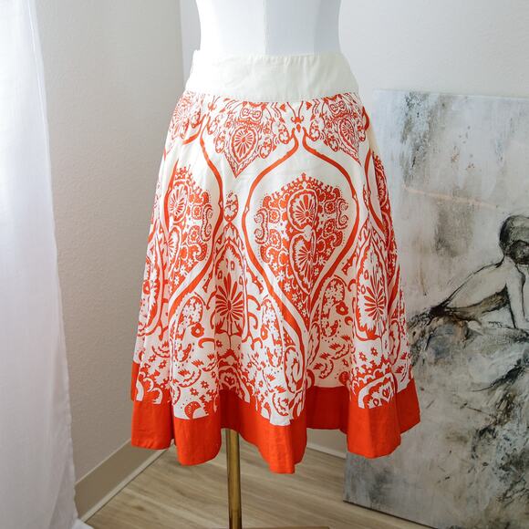 Anthropologie Dresses & Skirts - Anthropologie / Edme and Esyllte Cotton Flare Cottage skirt size 4 S